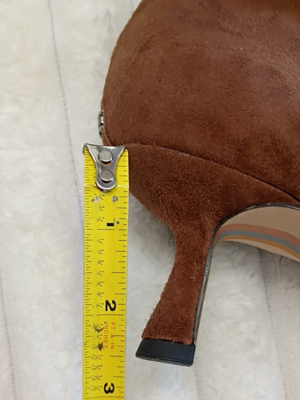New Sam Edelman Taylor Chestnut Suede Pointed-Toe Knee-High Stiletto Boots - Picture 12 of 16